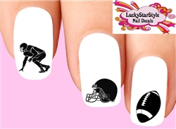 Las Vegas Raiders Football Assorted Nail Decals Stickers